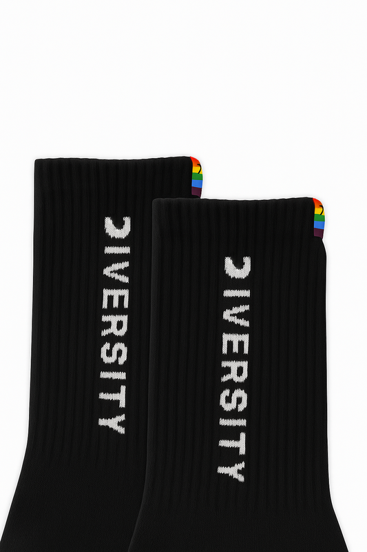 Chaussettes unisexes (2 paires) – Noir