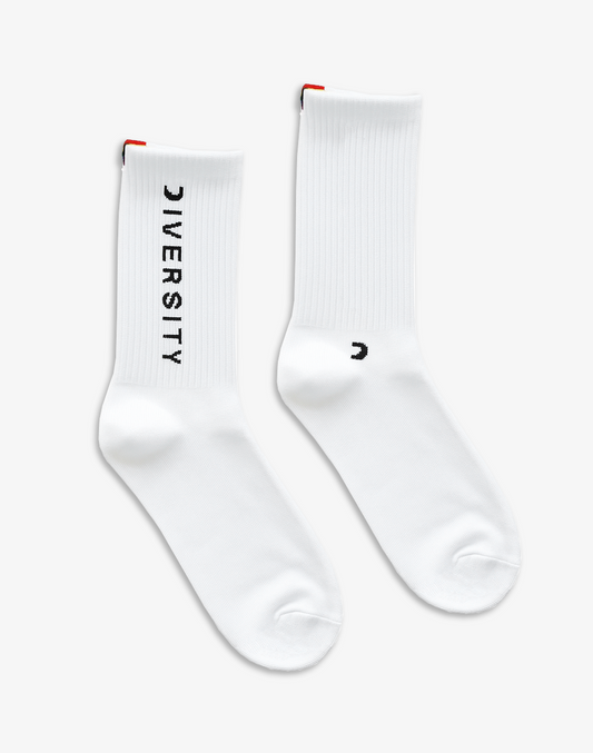 Chaussettes unisexes (2 paires) – Blanc