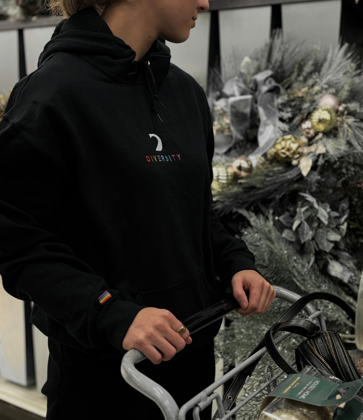 COMMUNITY HOODIE - NOIR MULTICOLORE
