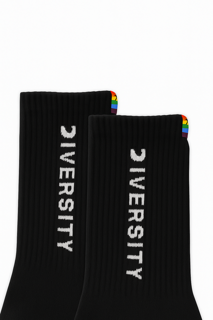 Chaussettes unisexes (2 paires) – Noir