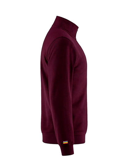 1/4 ZIP SWEATSHIRT BURGUNDY