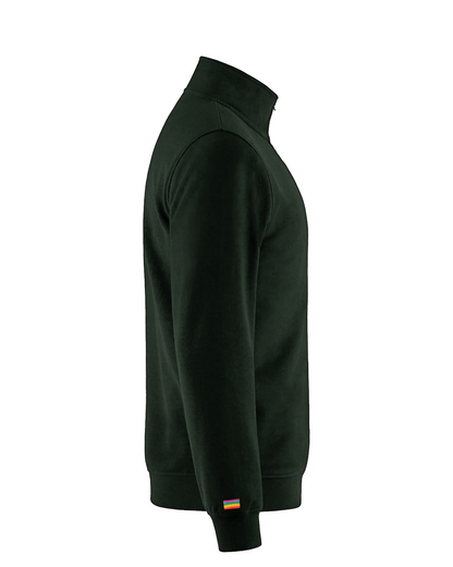 1/4 ZIP SWEATSHIRT GREEN