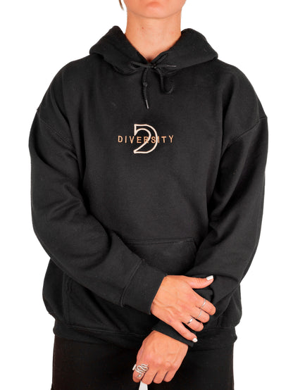 Hoodie Noir & Beige
