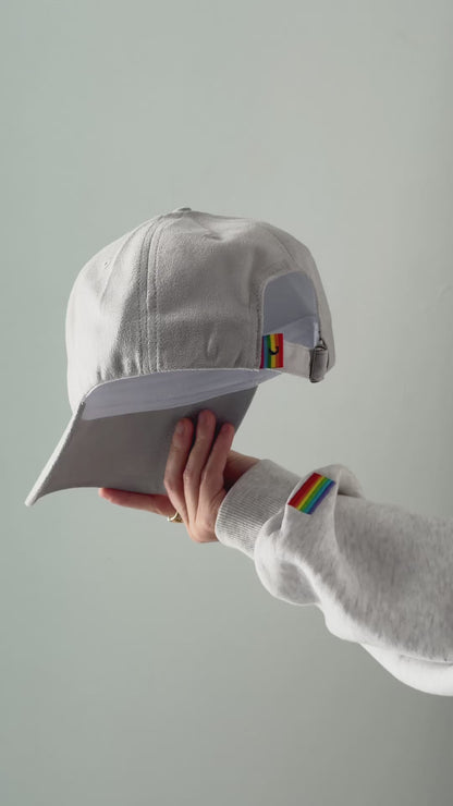 Vegan Suede Cap Grey